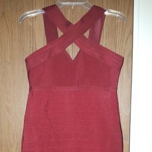 Mid length body con dress